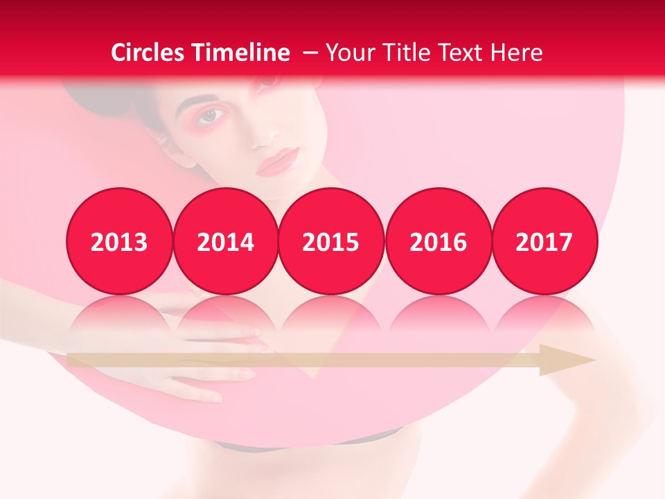 Sexy Face Isolated PowerPoint Template