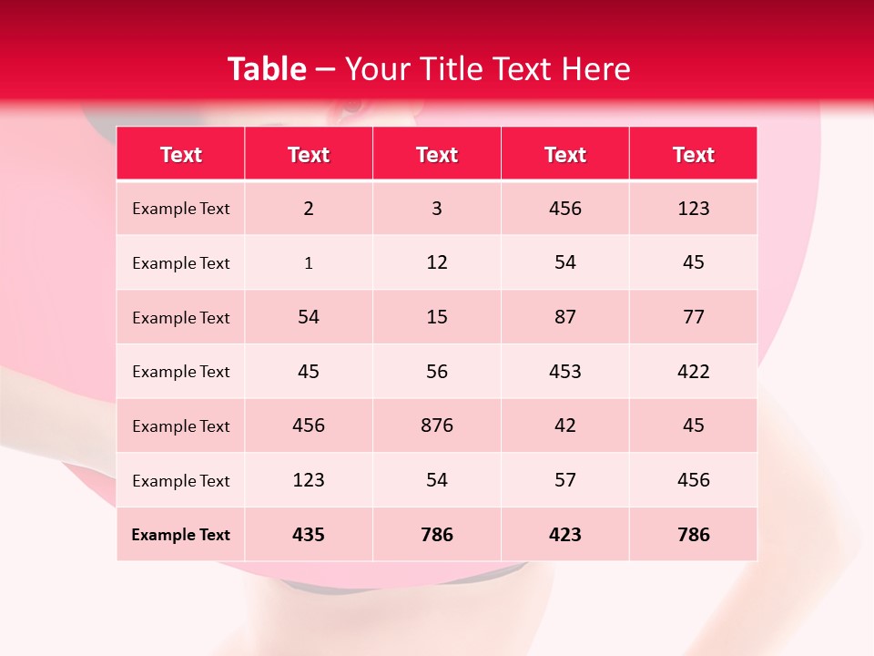 Sexy Face Isolated PowerPoint Template