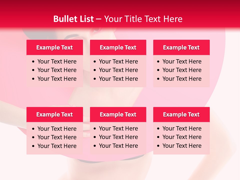 Sexy Face Isolated PowerPoint Template