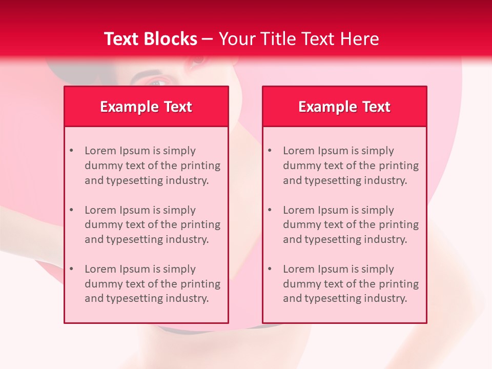 Sexy Face Isolated PowerPoint Template