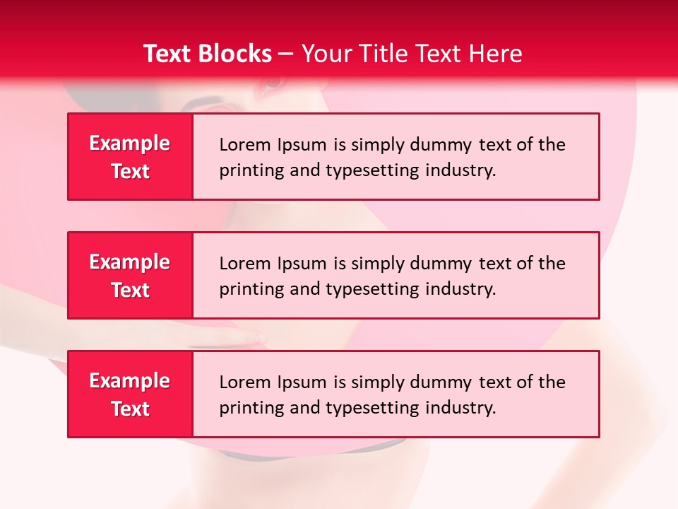 Sexy Face Isolated PowerPoint Template