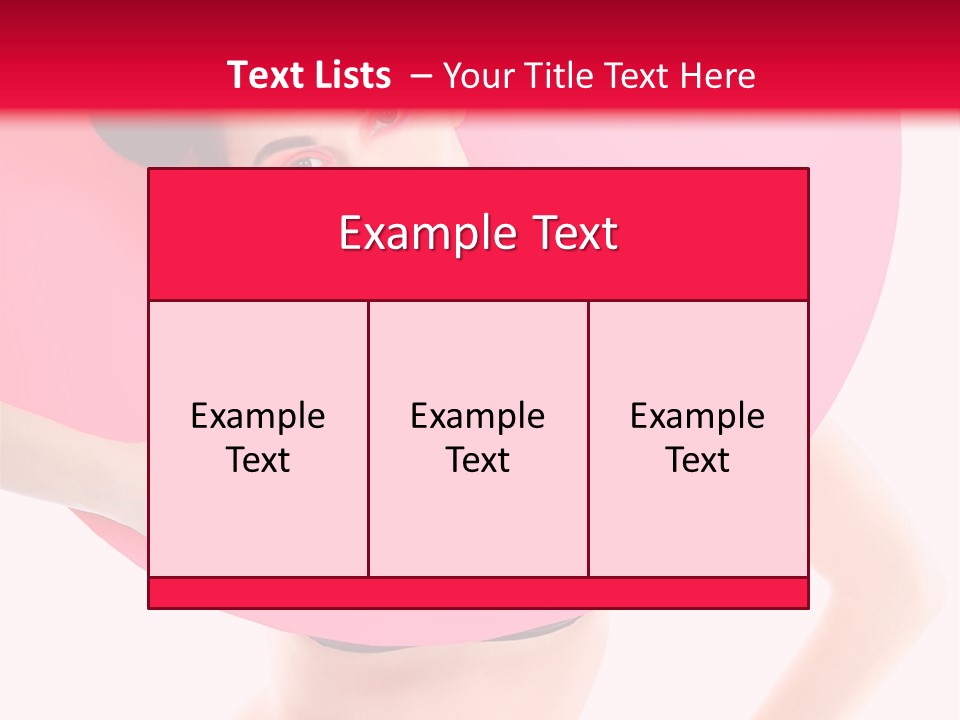 Sexy Face Isolated PowerPoint Template