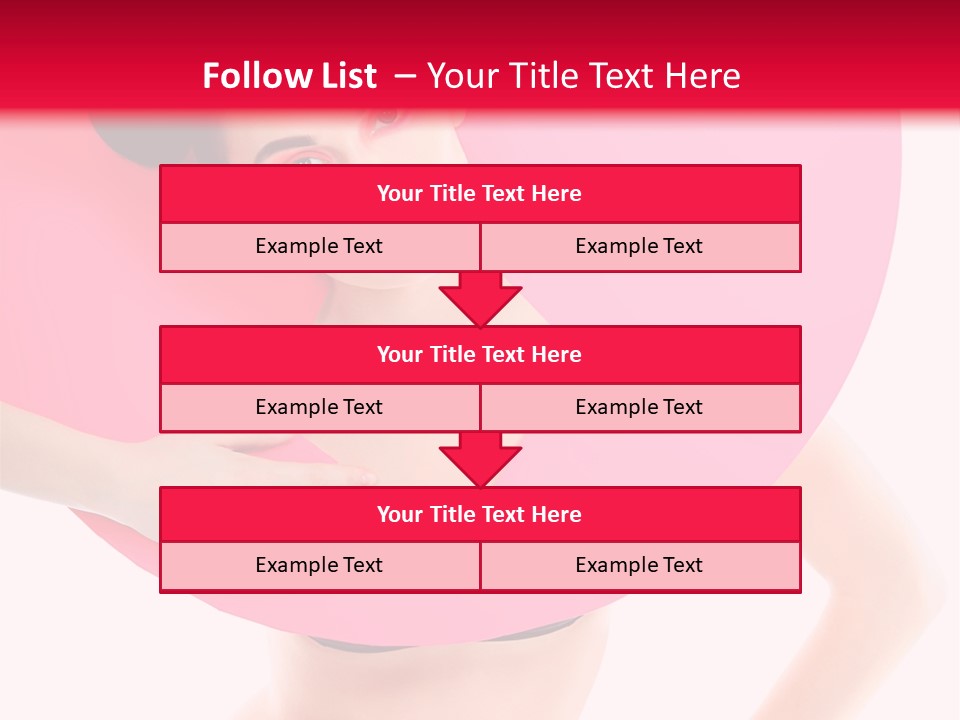Sexy Face Isolated PowerPoint Template
