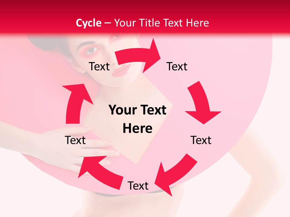 Sexy Face Isolated PowerPoint Template