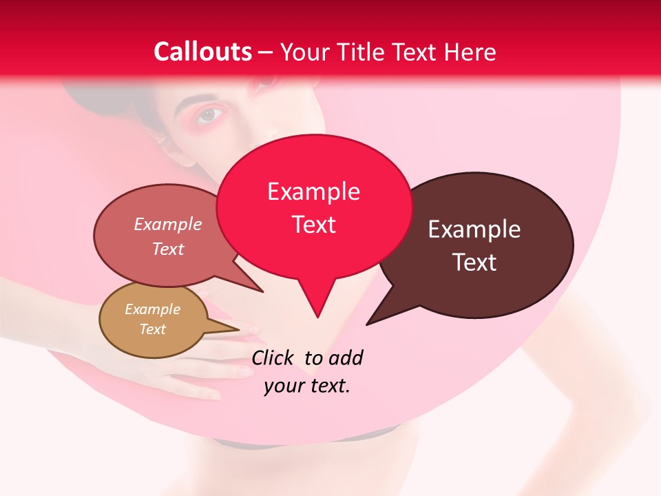 Sexy Face Isolated PowerPoint Template