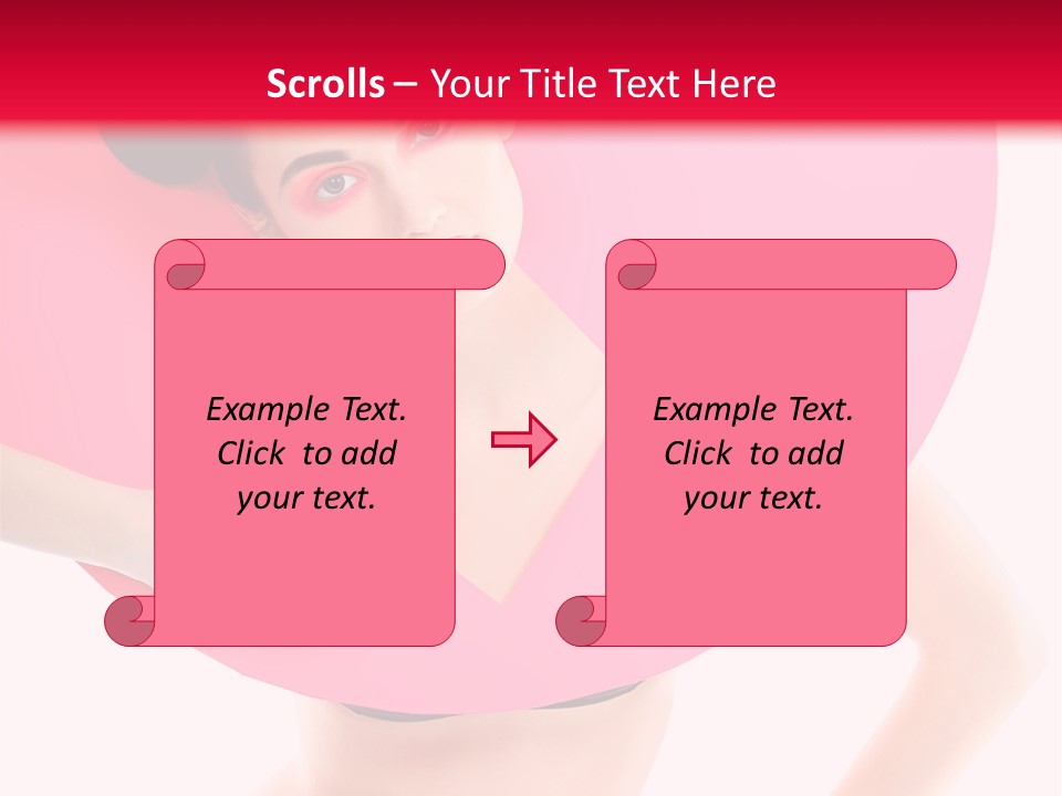 Sexy Face Isolated PowerPoint Template