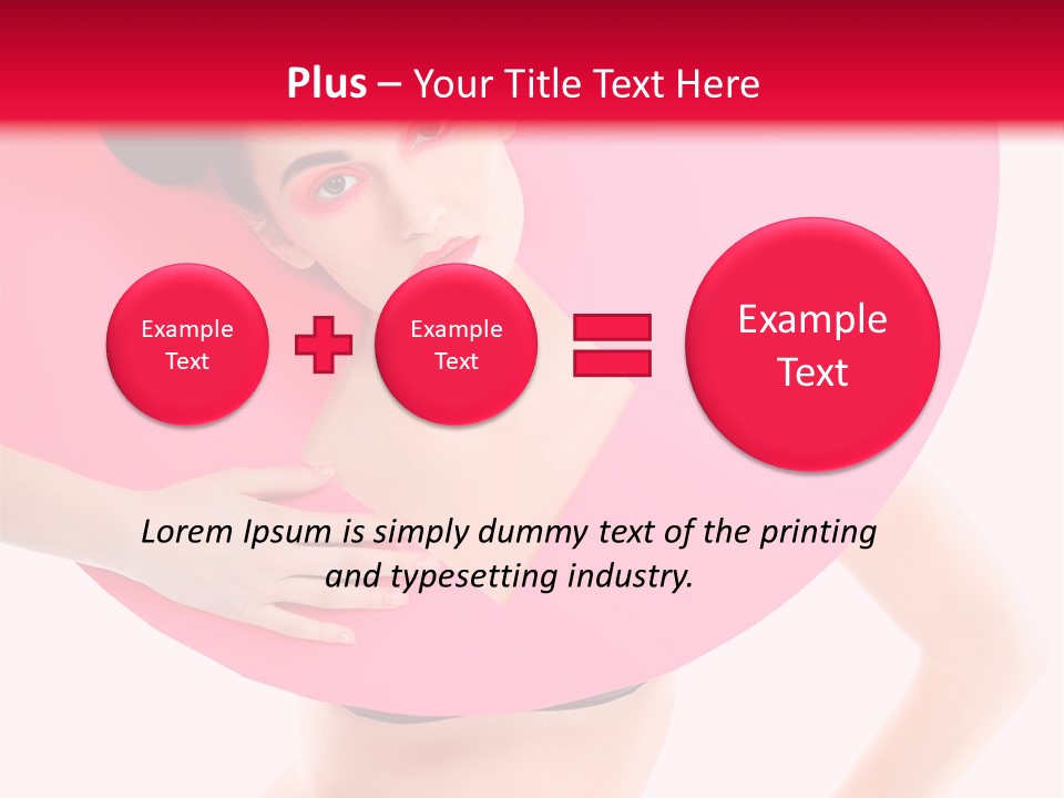 Sexy Face Isolated PowerPoint Template