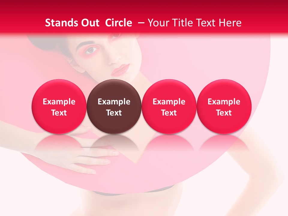 Sexy Face Isolated PowerPoint Template