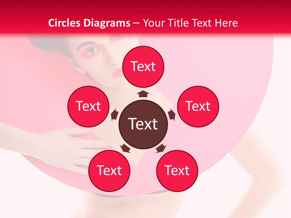 Sexy Face Isolated PowerPoint Template