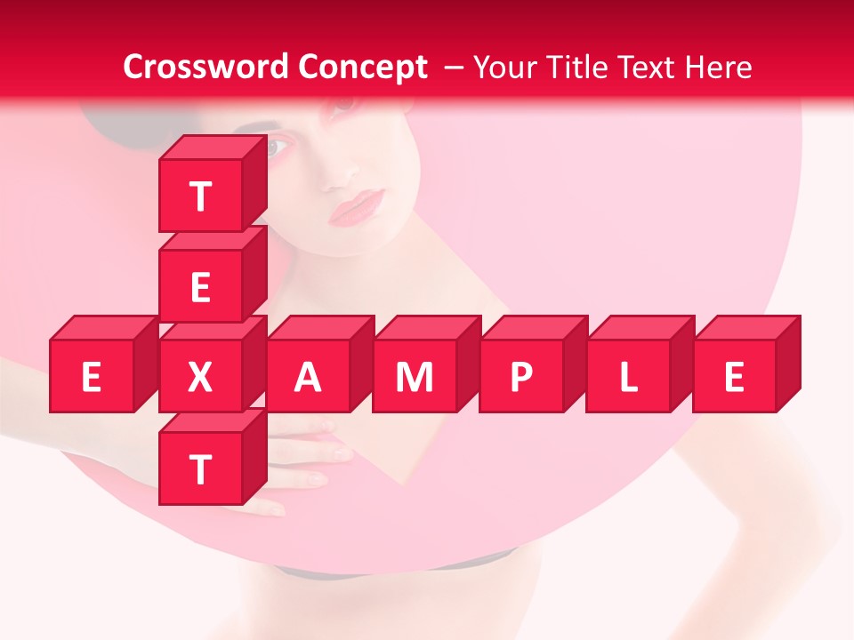 Sexy Face Isolated PowerPoint Template