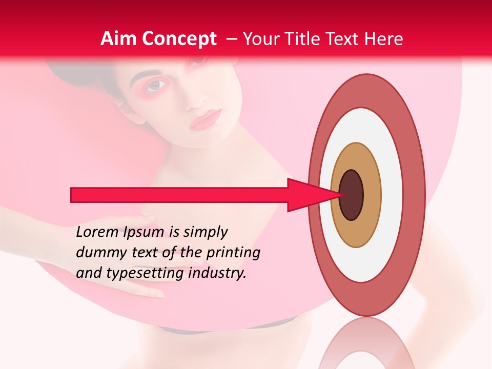 Sexy Face Isolated PowerPoint Template
