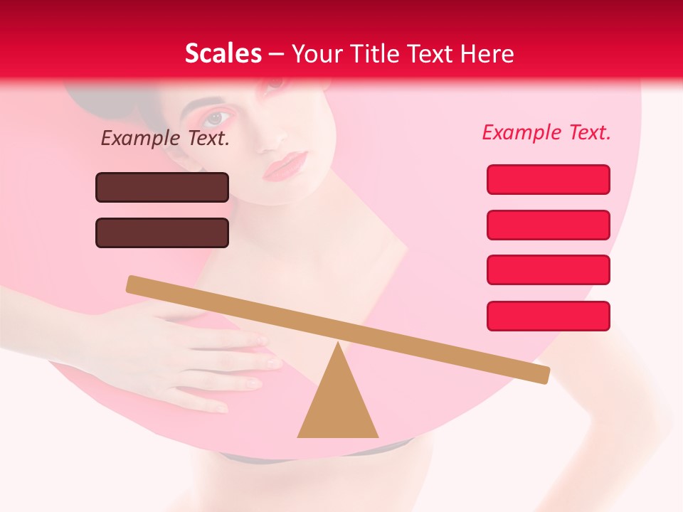 Sexy Face Isolated PowerPoint Template