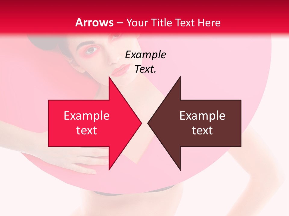 Sexy Face Isolated PowerPoint Template