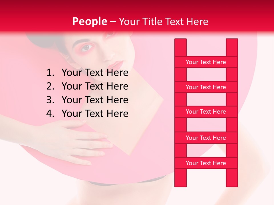 Sexy Face Isolated PowerPoint Template