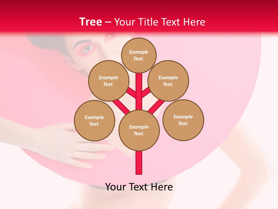 Sexy Face Isolated PowerPoint Template