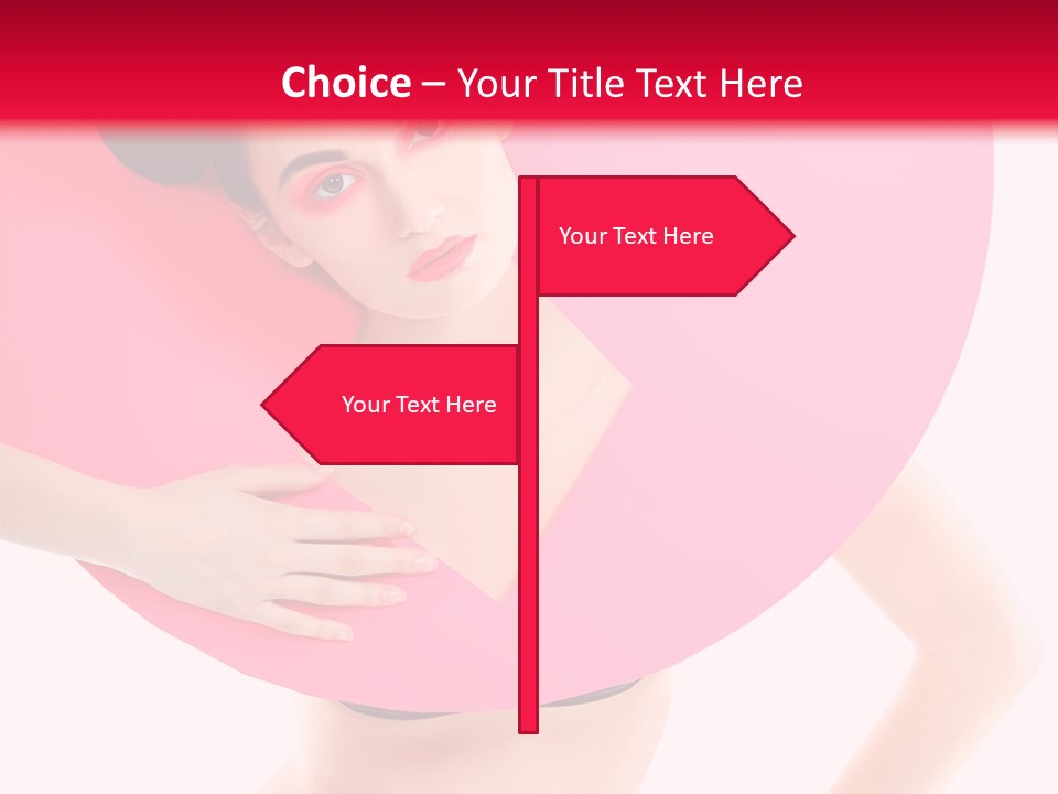 Sexy Face Isolated PowerPoint Template