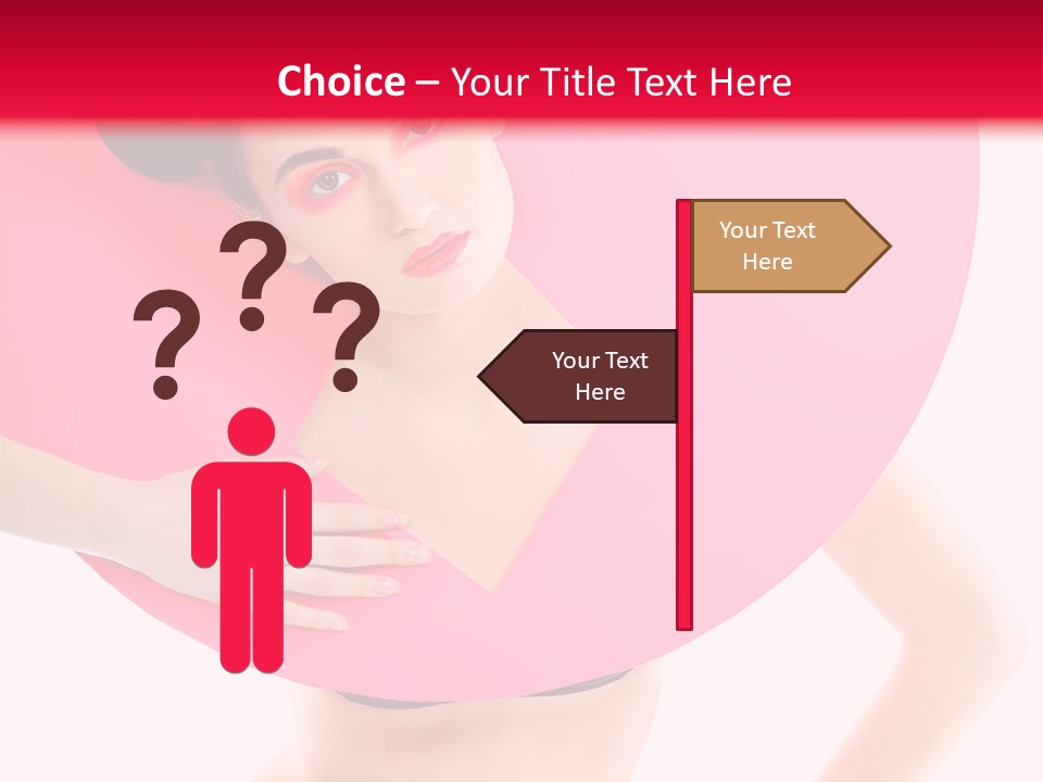 Sexy Face Isolated PowerPoint Template
