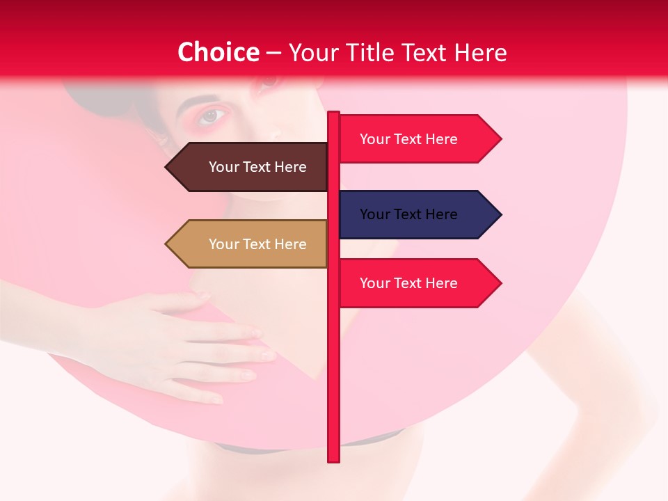 Sexy Face Isolated PowerPoint Template