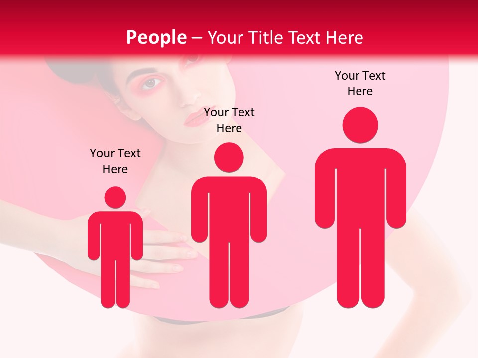 Sexy Face Isolated PowerPoint Template