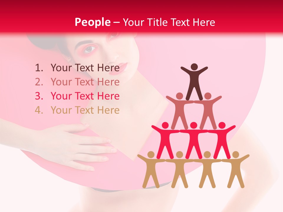 Sexy Face Isolated PowerPoint Template
