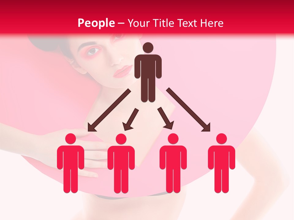 Sexy Face Isolated PowerPoint Template
