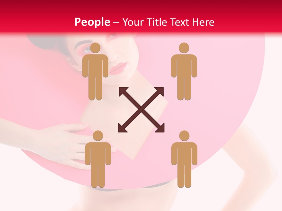 Sexy Face Isolated PowerPoint Template