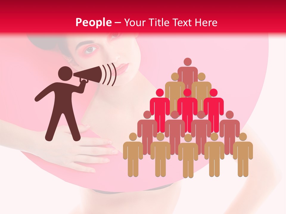 Sexy Face Isolated PowerPoint Template