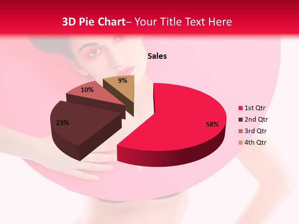 Sexy Face Isolated PowerPoint Template