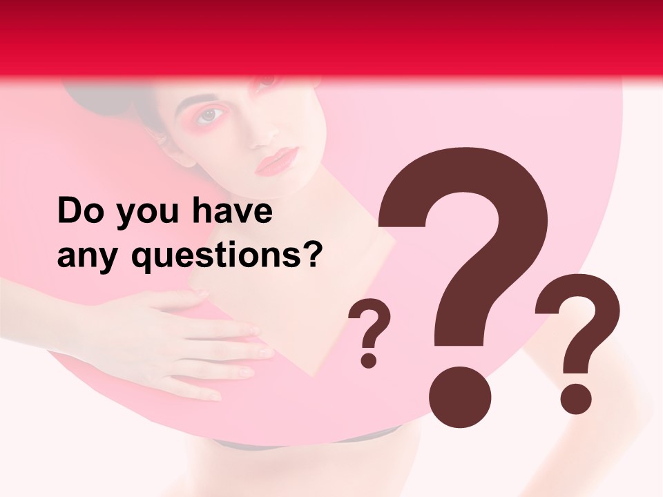 Sexy Face Isolated PowerPoint Template