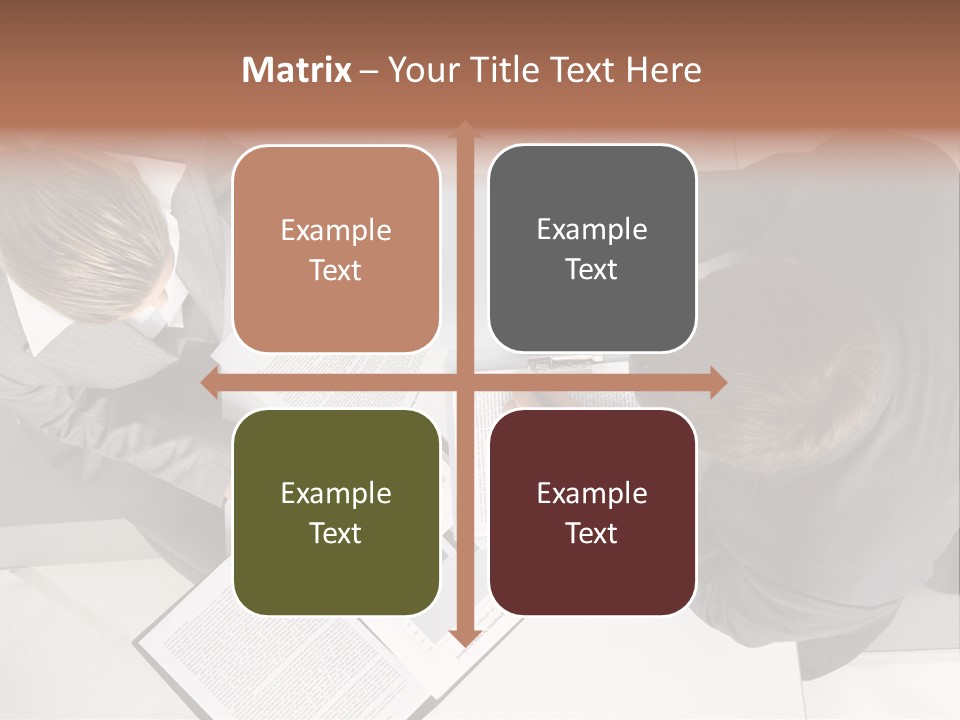 Text Partnership Collaboration PowerPoint Template