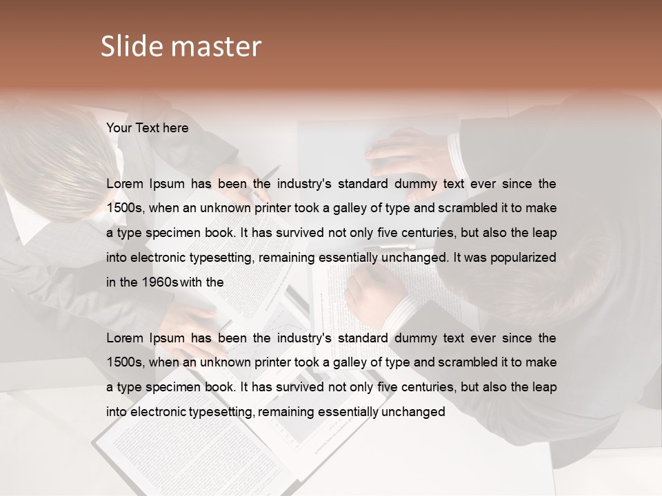 Text Partnership Collaboration PowerPoint Template