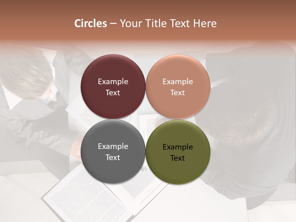 Text Partnership Collaboration PowerPoint Template