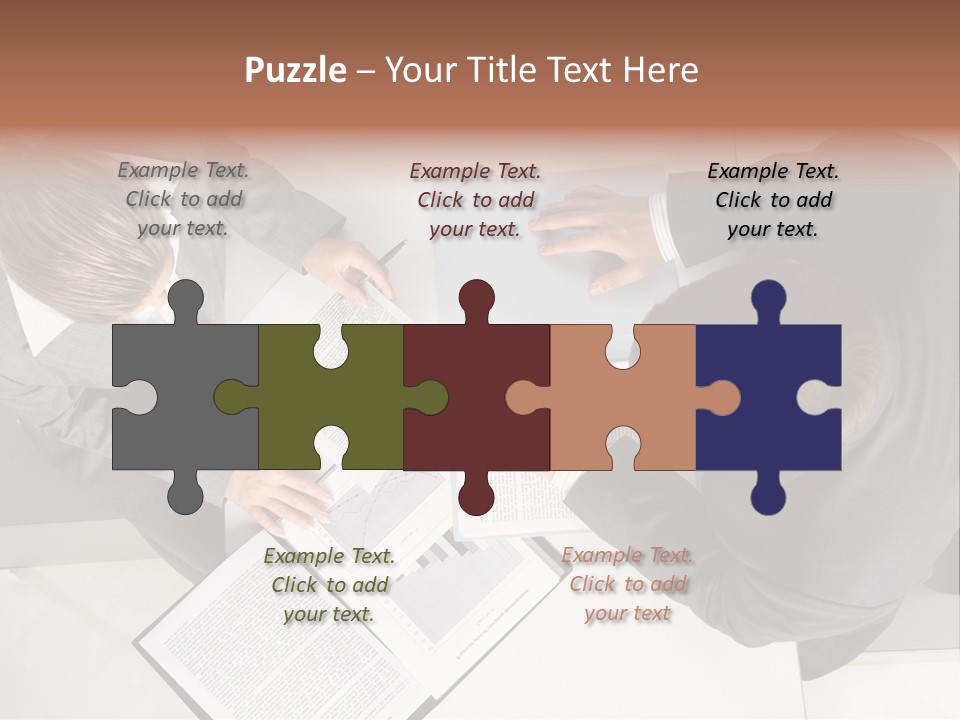 Text Partnership Collaboration PowerPoint Template