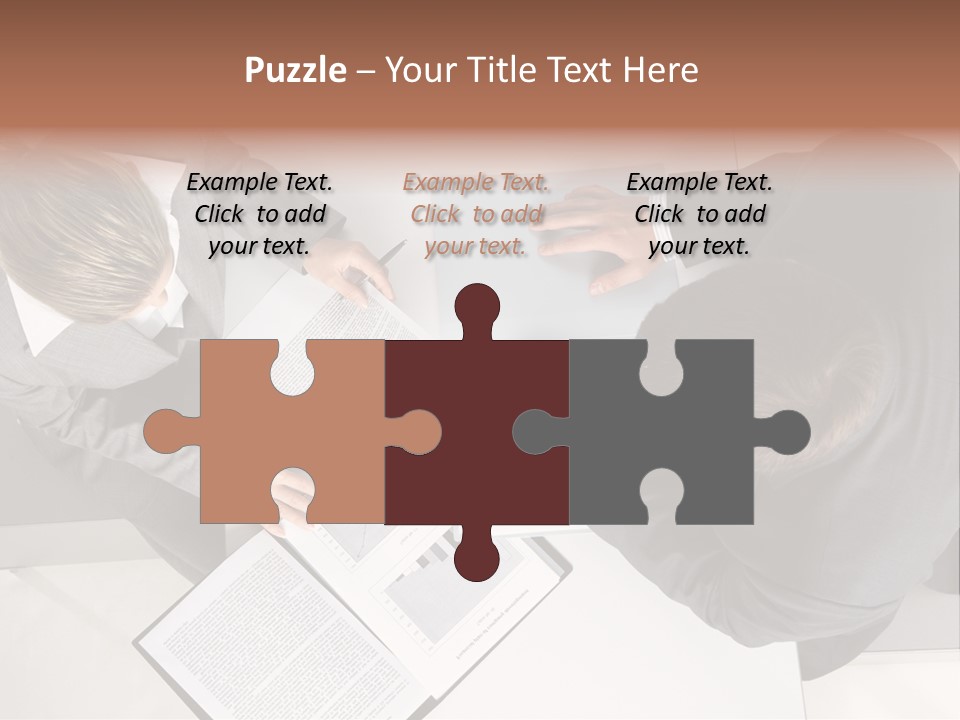 Text Partnership Collaboration PowerPoint Template
