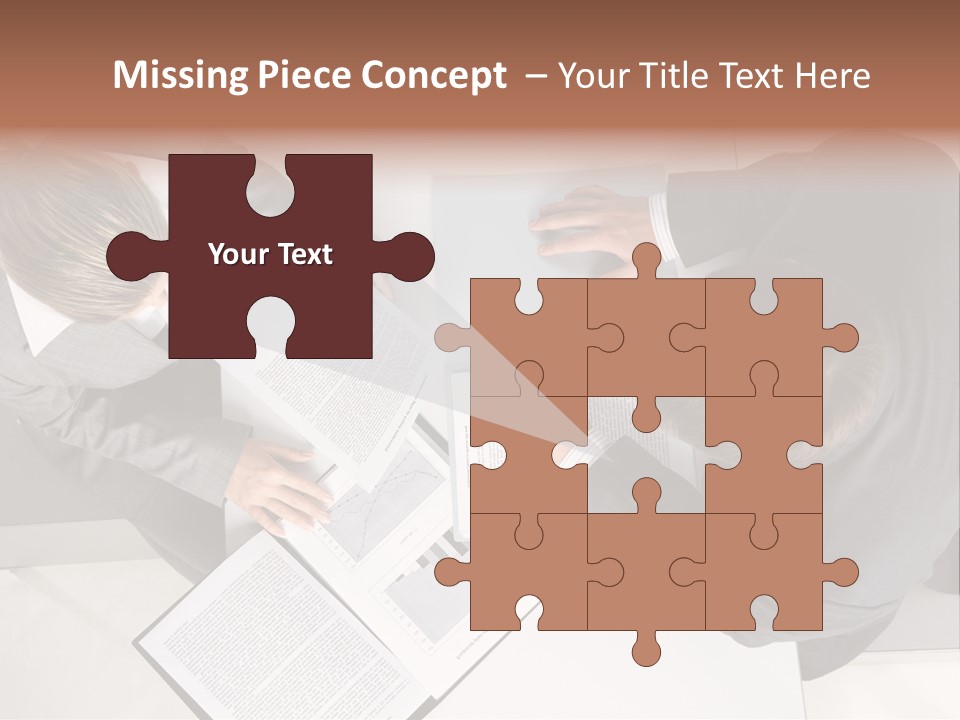 Text Partnership Collaboration PowerPoint Template