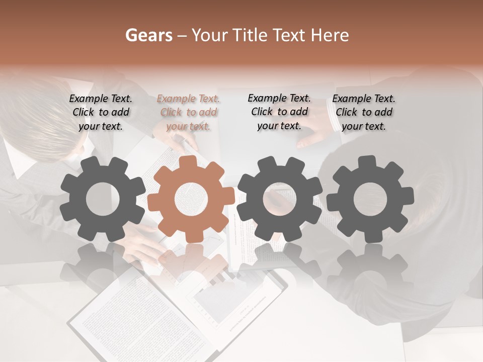 Text Partnership Collaboration PowerPoint Template