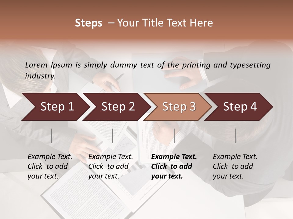 Text Partnership Collaboration PowerPoint Template