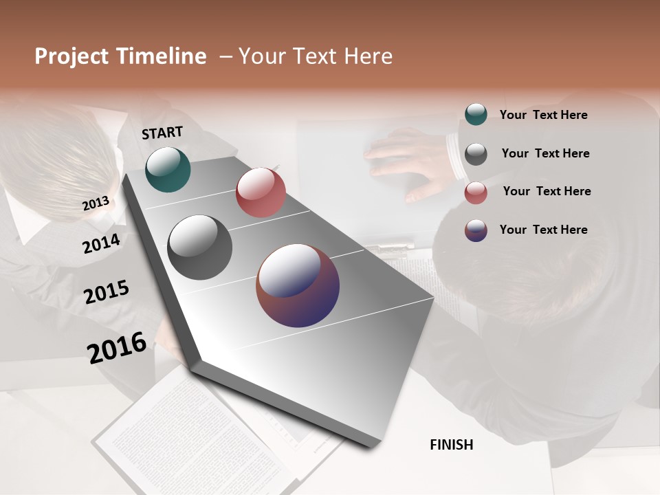 Text Partnership Collaboration PowerPoint Template