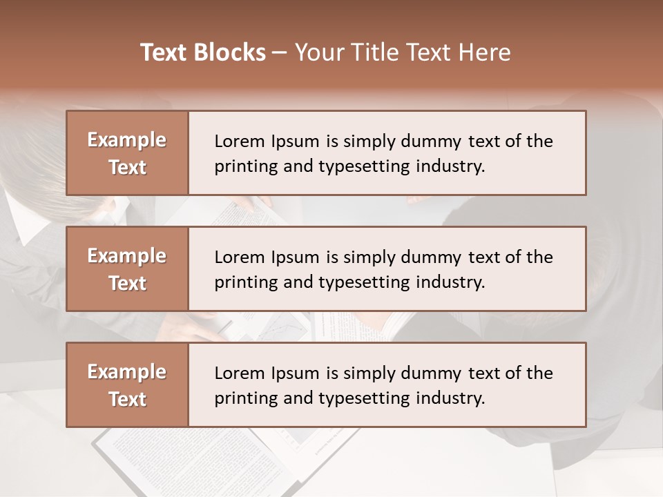 Text Partnership Collaboration PowerPoint Template