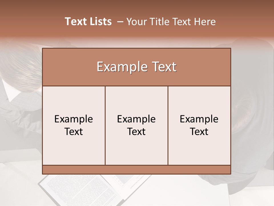 Text Partnership Collaboration PowerPoint Template