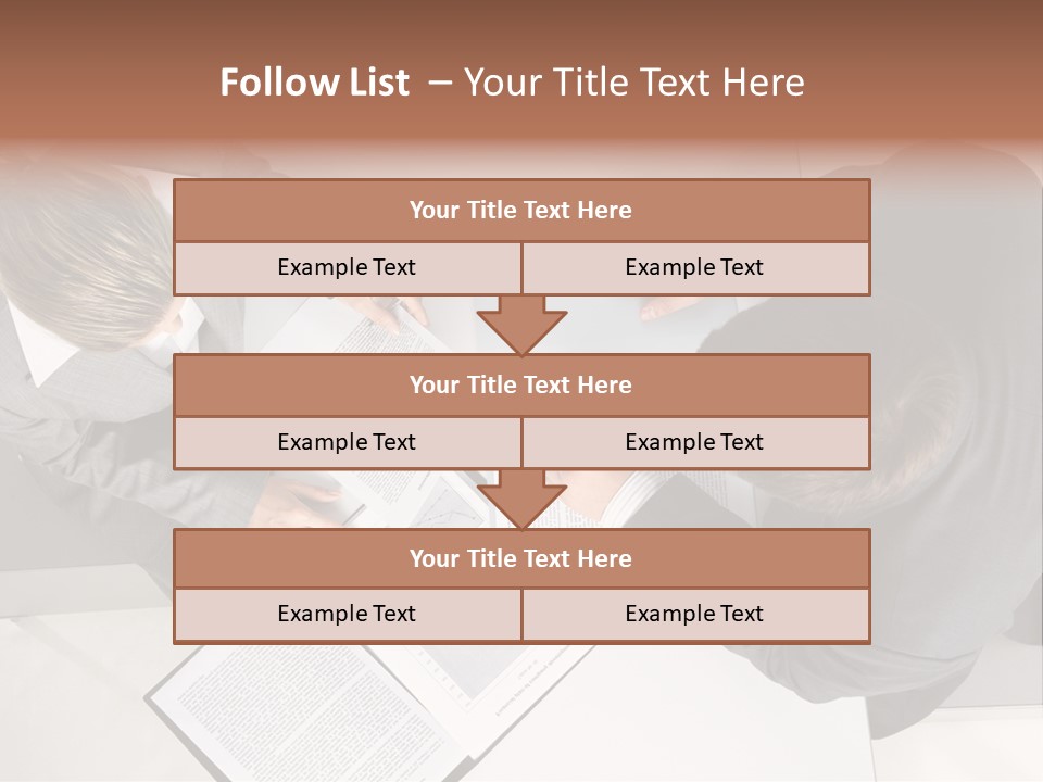 Text Partnership Collaboration PowerPoint Template