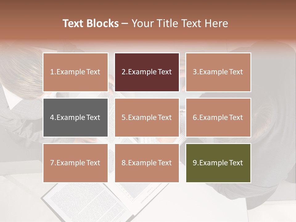 Text Partnership Collaboration PowerPoint Template