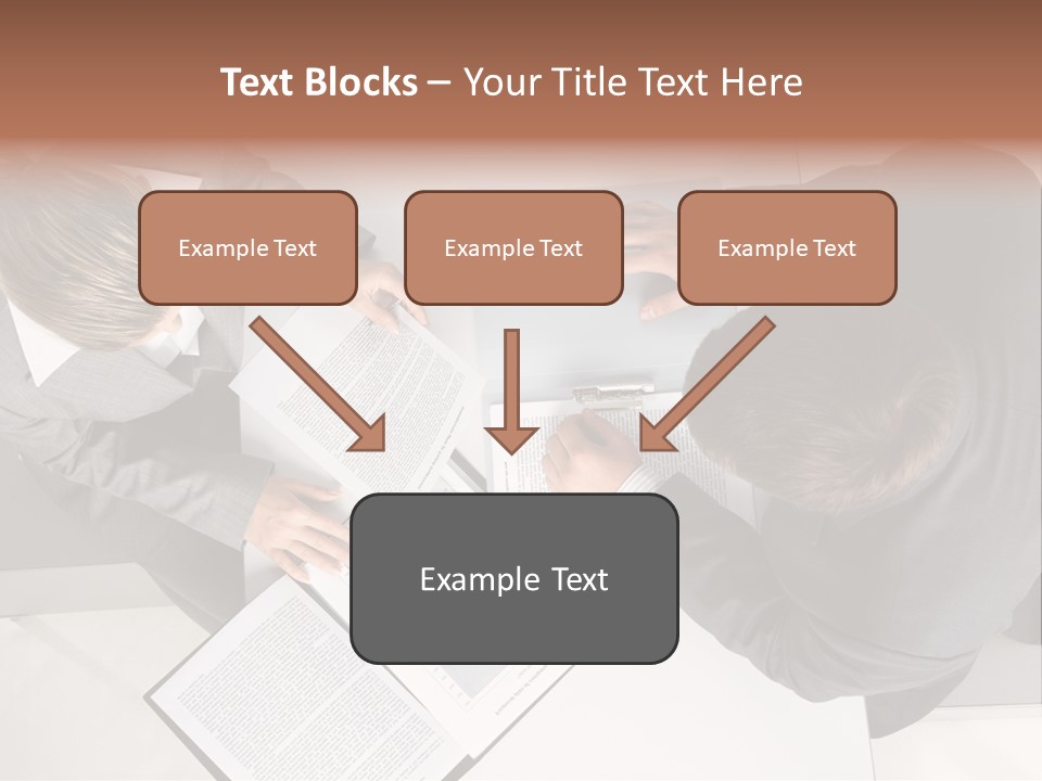 Text Partnership Collaboration PowerPoint Template