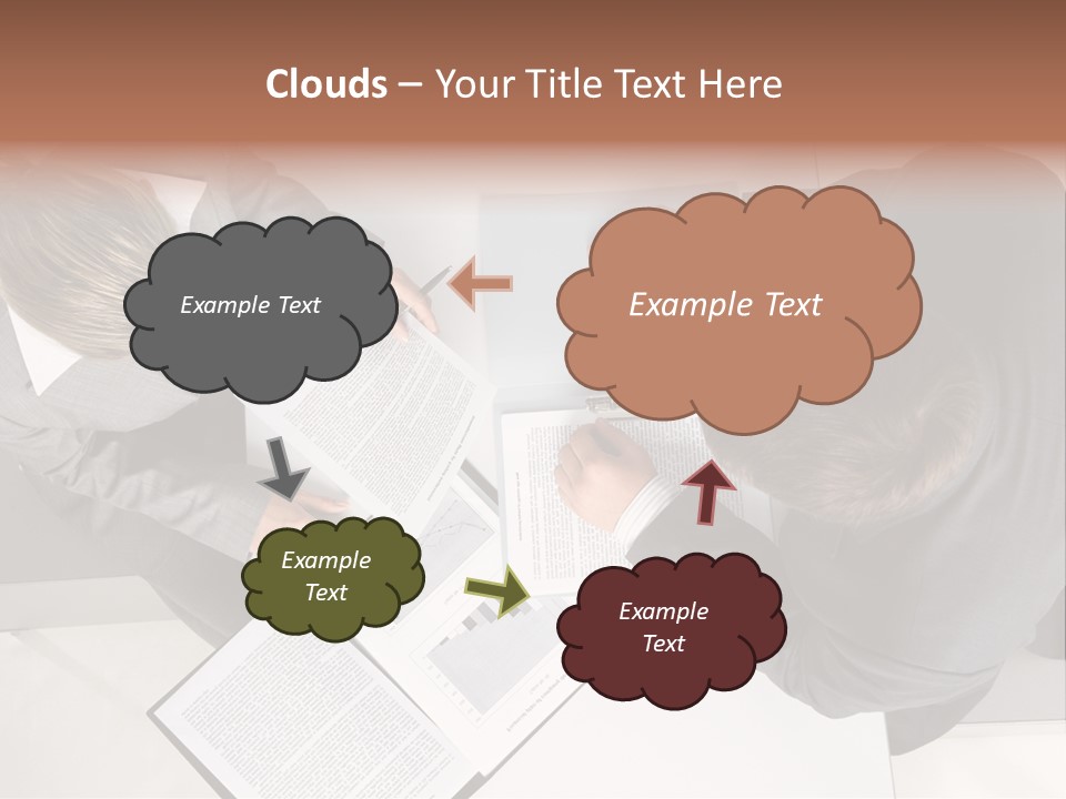 Text Partnership Collaboration PowerPoint Template