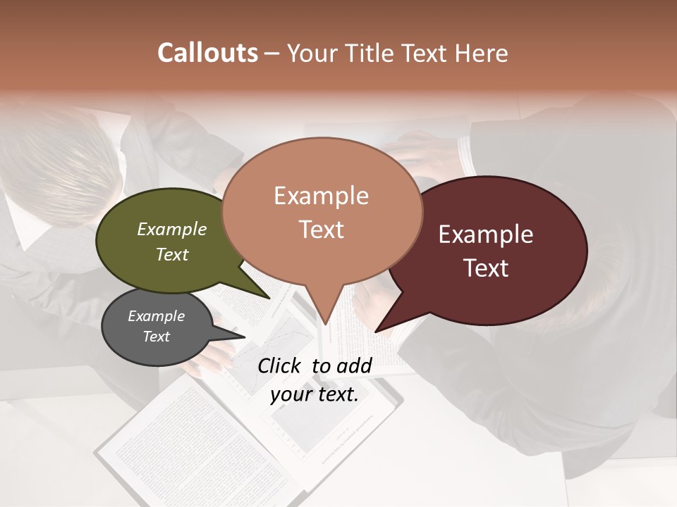Text Partnership Collaboration PowerPoint Template