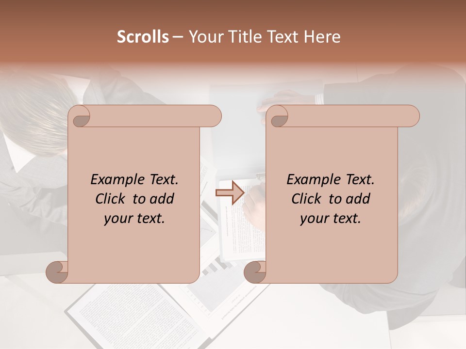 Text Partnership Collaboration PowerPoint Template