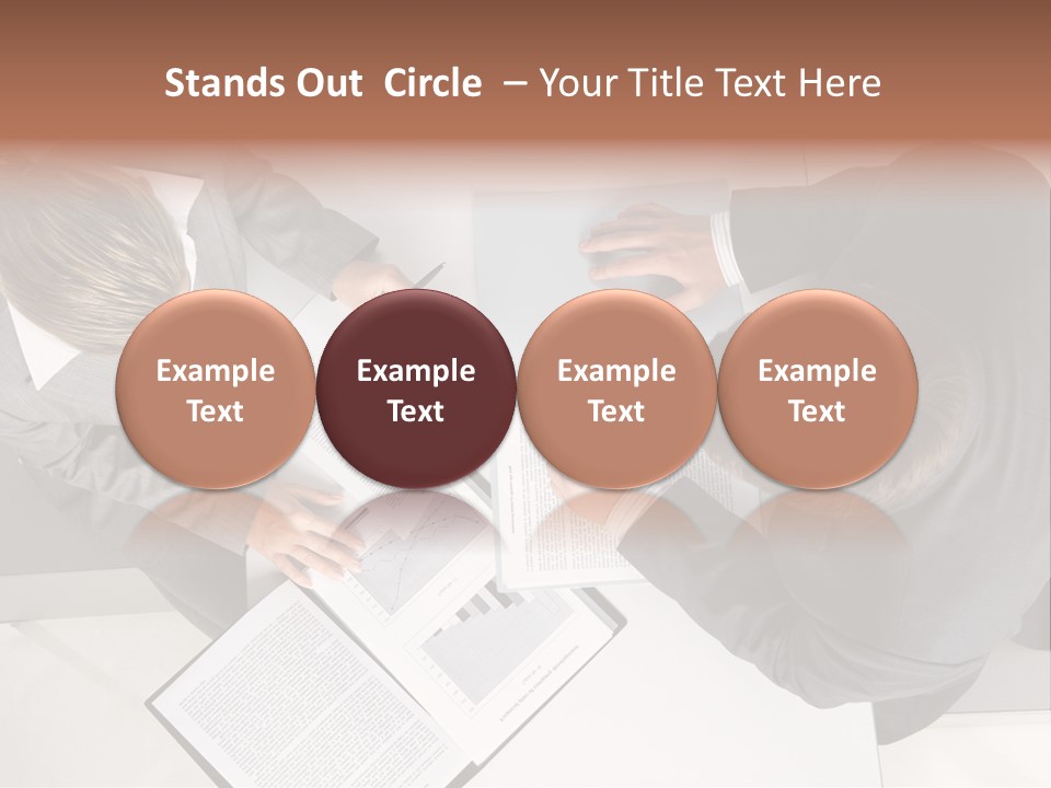 Text Partnership Collaboration PowerPoint Template