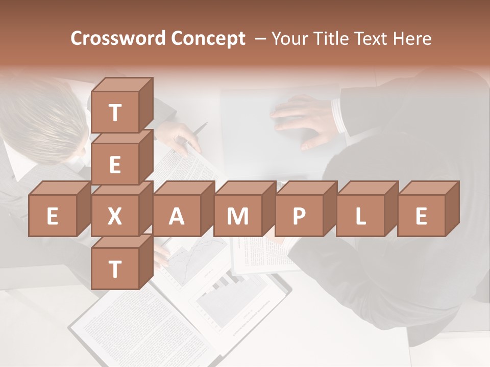 Text Partnership Collaboration PowerPoint Template