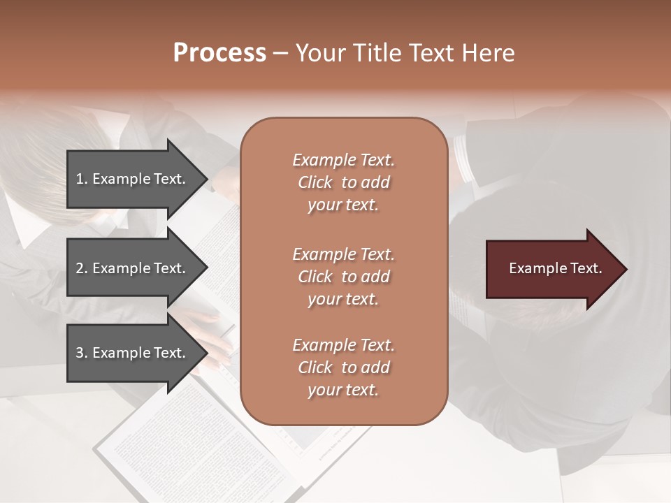 Text Partnership Collaboration PowerPoint Template