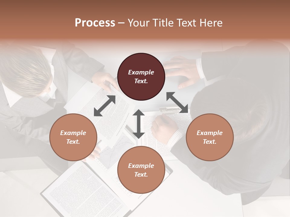 Text Partnership Collaboration PowerPoint Template